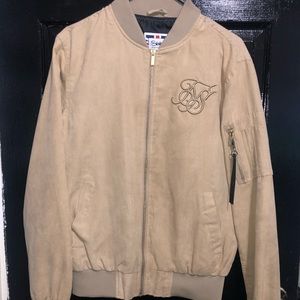 SIKSILK SUEDETTE BOMBER JACKET